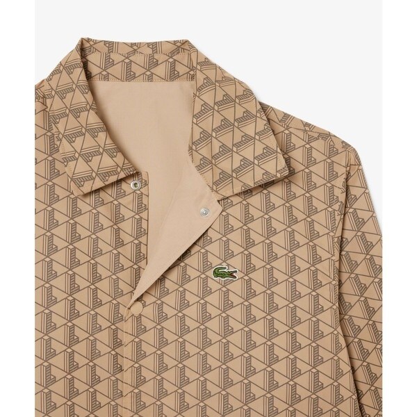 ラコステ（LACOSTE）/撥水 リバーシブルコーチジャケット 無地×総柄_19