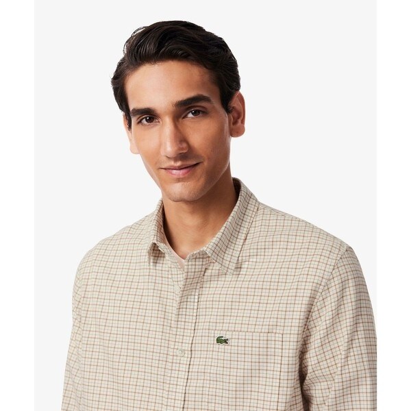 ラコステ（LACOSTE）/オーガニックコットンフランネルチェックシャツ_1