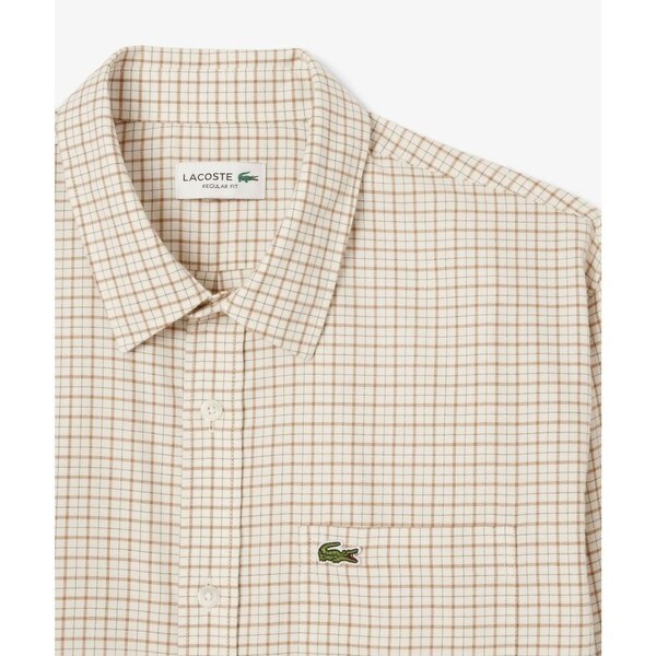 ラコステ（LACOSTE）/オーガニックコットンフランネルチェックシャツ_4
