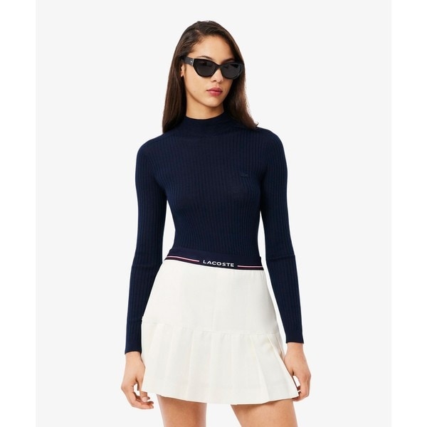 ラコステ（LACOSTE）/3Dニッティングハイネック メリノウール ハイゲージニットセーター