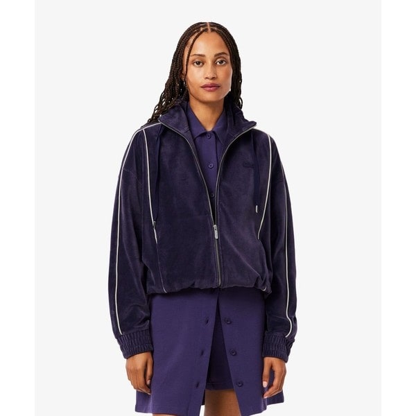 ラコステ（LACOSTE）/ベロアタッチパイピングトラックジャケット