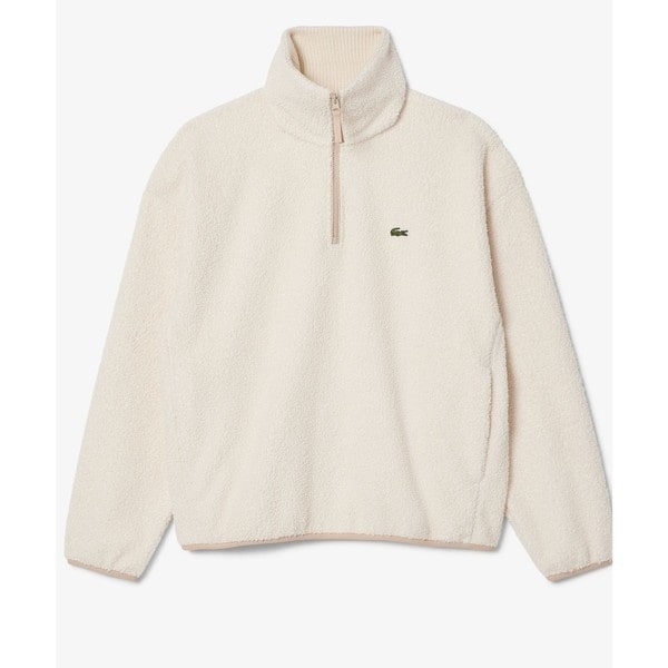ラコステ（LACOSTE）/ハイネックハーフジップ オーバーサイズブークレフリースブルゾン_13