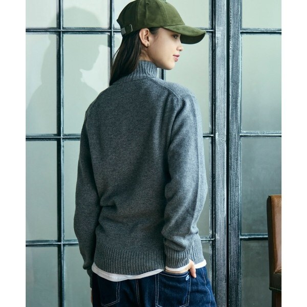 ラコステ（LACOSTE）/ハイネックハーフジップ ウールニットセーター_7