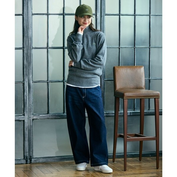 ラコステ（LACOSTE）/ハイネックハーフジップ ウールニットセーター_13