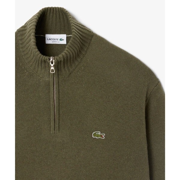ラコステ（LACOSTE）/ハイネックハーフジップ ウールニットセーター_16
