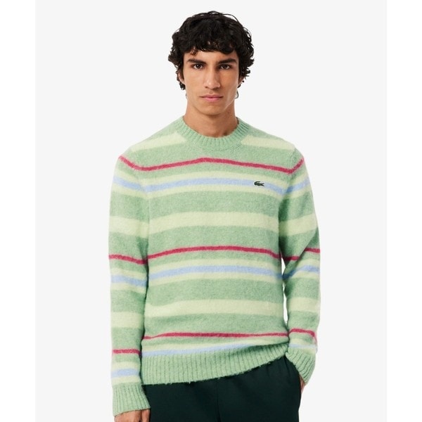 ラコステ（LACOSTE）/アルパカブレンドボーダーニットセーター