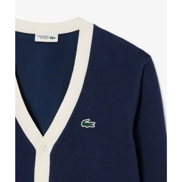 ラコステ（LACOSTE）/ウールブレンドジャージニットカーディガン_4