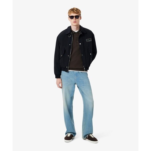 ラコステ（LACOSTE）/コットンニットロングスリーブポロシャツ