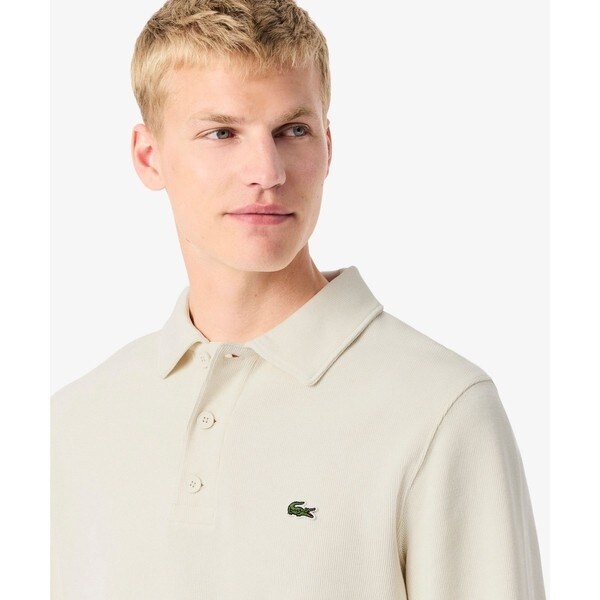 ラコステ（LACOSTE）/コットンニットロングスリーブポロシャツ