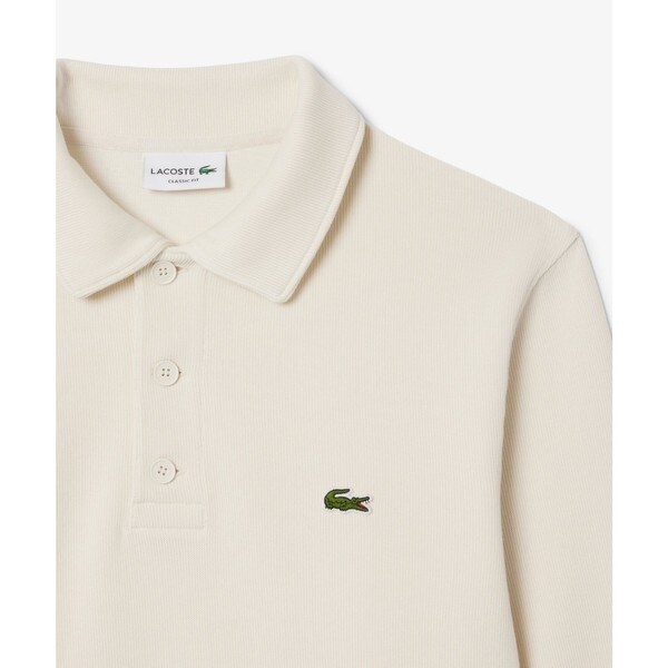 ラコステ（LACOSTE）/コットンニットロングスリーブポロシャツ