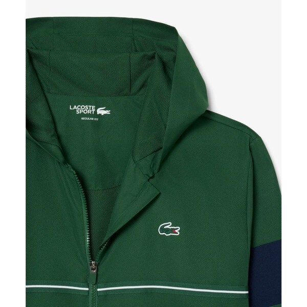 ラコステ（LACOSTE）/カラーブロック フーデッドトラックジャケット 