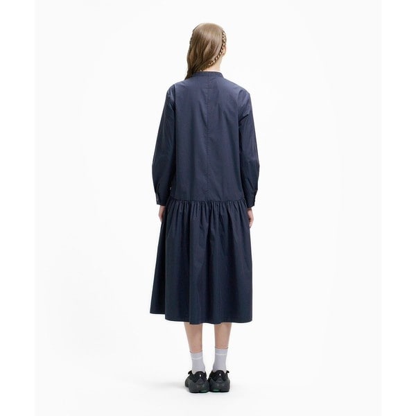 ラコステ（LACOSTE）/バンドカラーロングシャツドレス / ストライプシャツワンピース_16