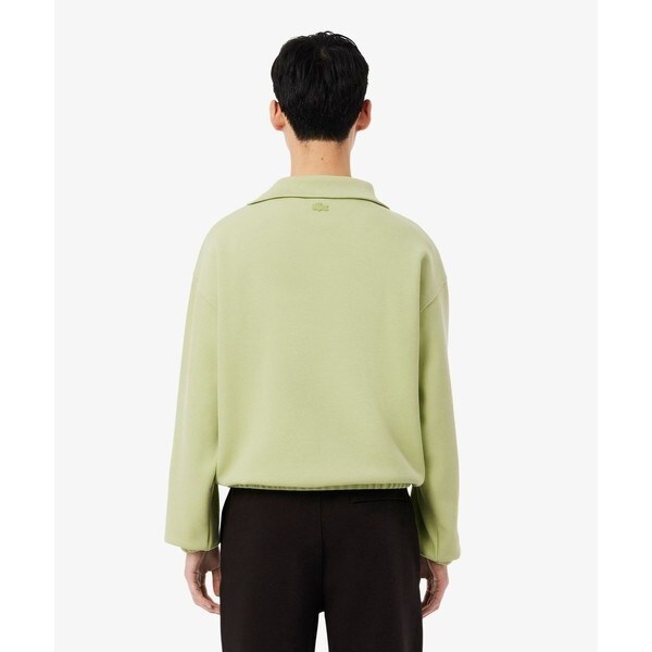 ラコステ（LACOSTE）/ルーズフィット ストレッチ鹿の子地ニット ハーフジッププルオーバー_3