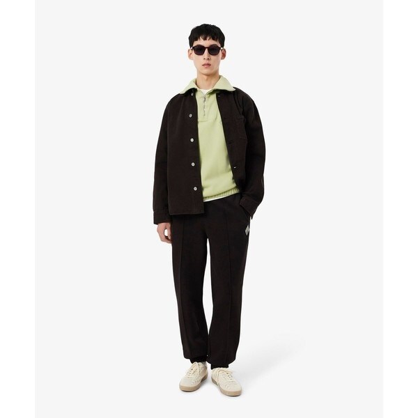 ラコステ（LACOSTE）/ルーズフィット ストレッチ鹿の子地ニット ハーフジッププルオーバー_4