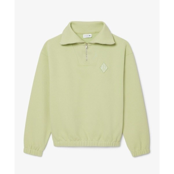 ラコステ（LACOSTE）/ルーズフィット ストレッチ鹿の子地ニット ハーフジッププルオーバー_5