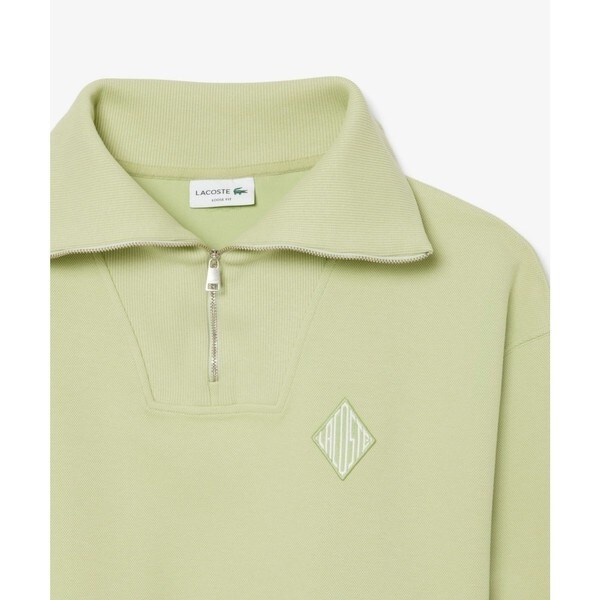 ラコステ（LACOSTE）/ルーズフィット ストレッチ鹿の子地ニット ハーフジッププルオーバー_6
