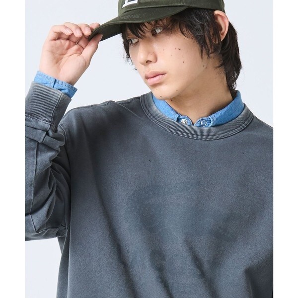 ラコステ（LACOSTE）/ヴィンテージエフェクト ロゴクルーネックスウェット_5
