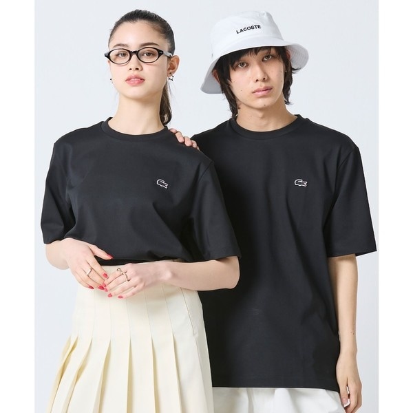 ラコステ（LACOSTE）/二層構造 消臭 速乾 UVカット ワンポイント アウトラインロゴクルーネック半袖Tシャツ_2