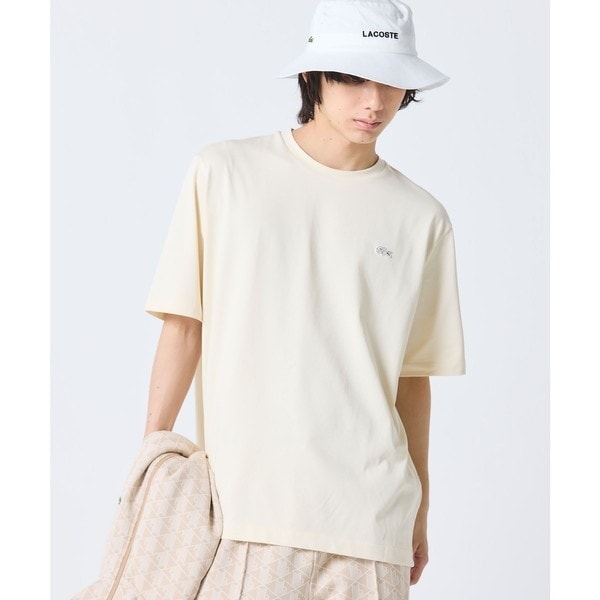 ラコステ（LACOSTE）/二層構造 消臭 速乾 UVカット ワンポイント アウトラインロゴクルーネック半袖Tシャツ