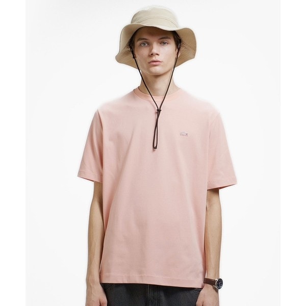 ラコステ（LACOSTE）/二層構造 消臭 速乾 UVカット ワンポイント アウトラインロゴクルーネック半袖Tシャツ_4