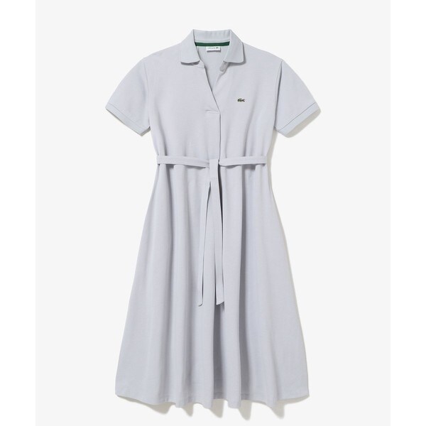 LACOSTE ラコステ ポロフレアーワンピース ラコステ（LACOSTE）/スキッパーネックポロドレス / マキシ丈フレア
