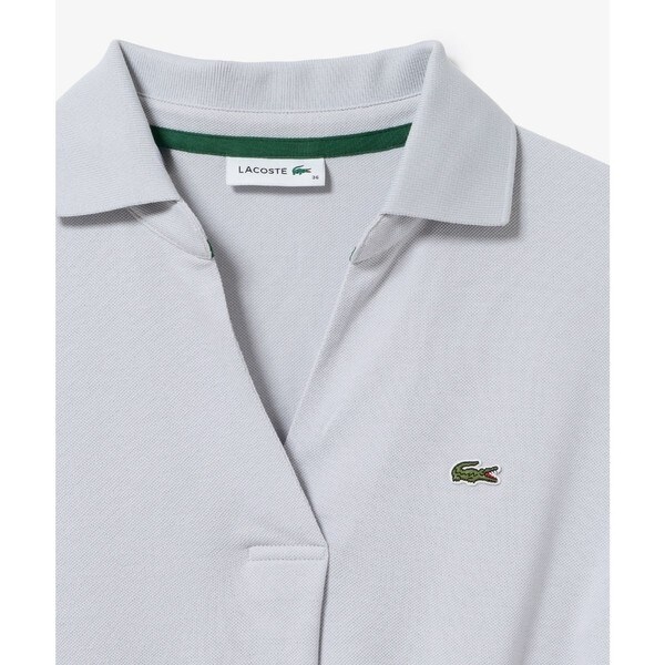 ラコステ（LACOSTE）/スキッパーネックポロドレス / マキシ丈フレア