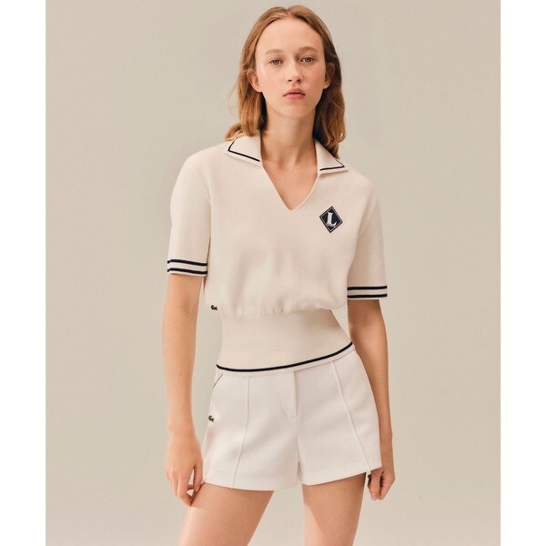 ラコステ（LACOSTE）/フランスメイド スキッパーネックポロシャツの