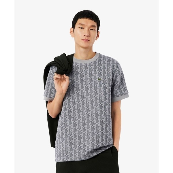 ラコステ（LACOSTE）/モノグラムジャカードTシャツ