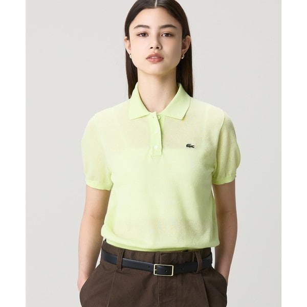 ラコステ（LACOSTE）/シアーラメニットポロシャツ