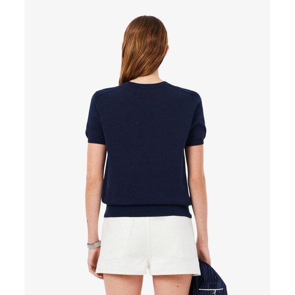 ラコステ（LACOSTE）/シームレス3Dニット半袖セーター_6