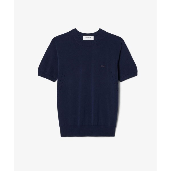 ラコステ（LACOSTE）/シームレス3Dニット半袖セーター_7