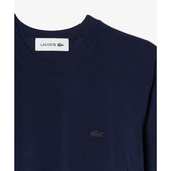 ラコステ（LACOSTE）/シームレス3Dニット半袖セーター_8