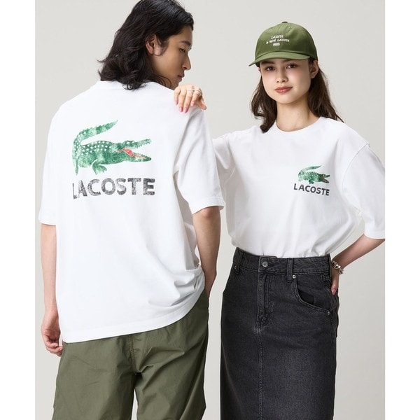 ラコステ（LACOSTE）/ヴィンテージ ロゴプリント ルーズフィットTシャツ