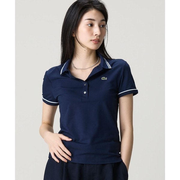 ラコステ（LACOSTE）/カラー＆カフスラインスリムフィットポロシャツ