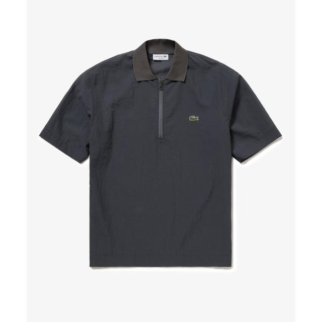 ラコステ（LACOSTE）/シアーメッシュジップポロシャツ