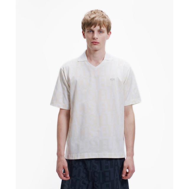 ラコステ（LACOSTE）/クールマックスプリントスキッパーネックポロシャツ 12,848円
