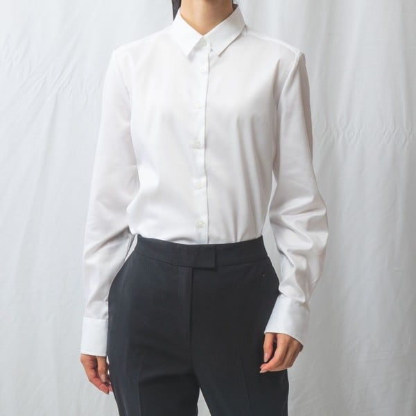 ナラカミーチェ（NARACAMICIE）/コットンシャンブレーベーシックカラー長袖ブラウスの通販は