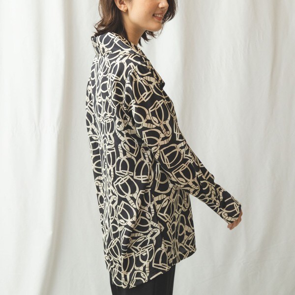 NEW】ナラカミーチェ/ビット柄オープンカラーシャツの通販はau PAY