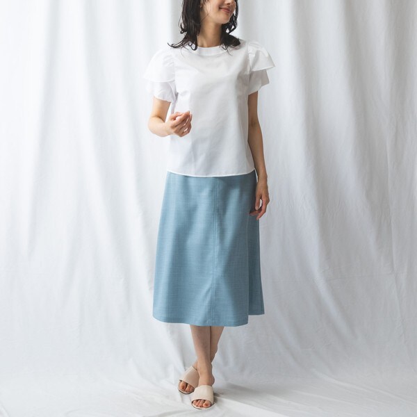 NEW】ナラカミーチェ/カバーパフスリーブブラウスの通販はau PAY