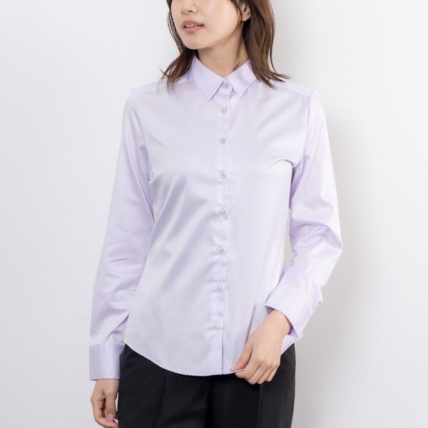 ナラカミーチェ（NARACAMICIE）/コットンツイル長袖シャツ ブラウス 