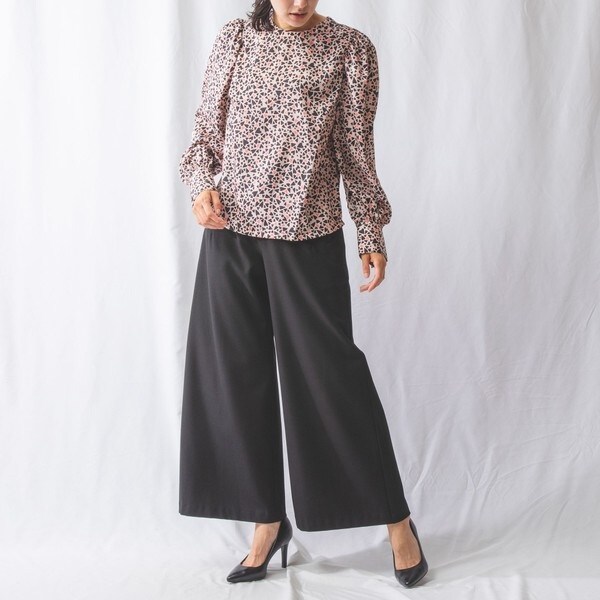 ナラカミーチェ（NARACAMICIE）/ハートパターンバックボタンブラウスの