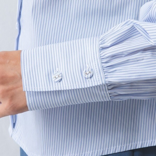 ナラカミーチェ（NARACAMICIE）/コットンストレッチストライプ