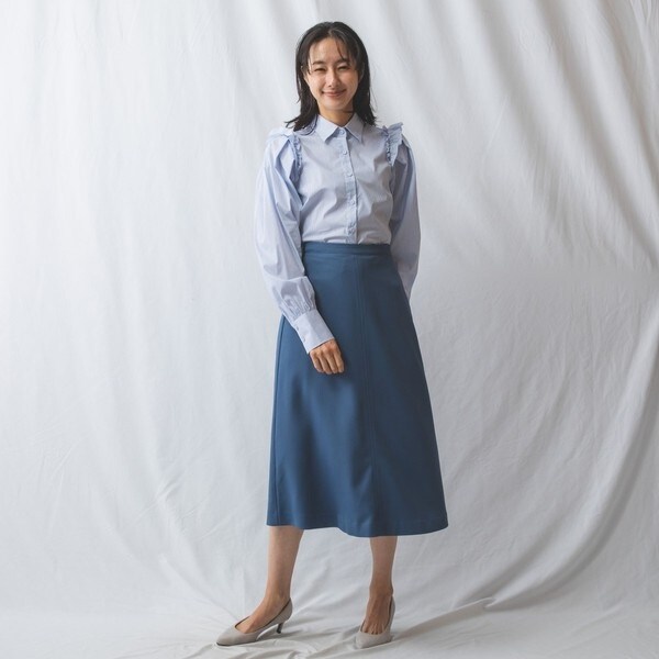 ナラカミーチェ（NARACAMICIE）/コットンストレッチストライプ