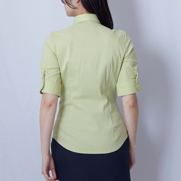 ナラカミーチェ（NARACAMICIE）/ストレッチストライプ半袖シャツの通販