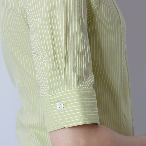 ナラカミーチェ（NARACAMICIE）/ストレッチストライプ半袖シャツの通販