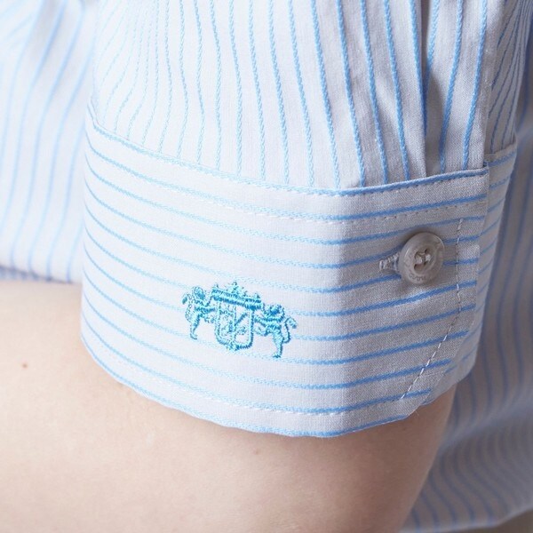 ナラカミーチェ（NARACAMICIE）/ストレッチストライプ半袖シャツの通販