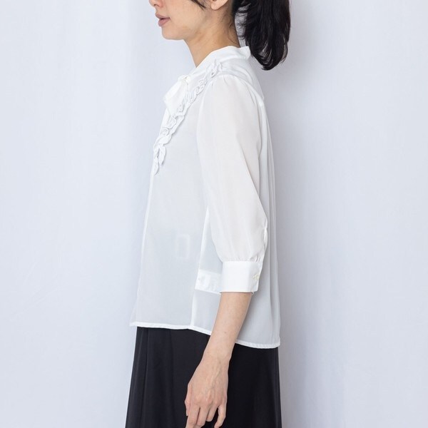 【極美品27500円】ナラカミーチェ♦️女子アナ✨配色ジョーゼットボウタイ 極美品20900円】ナラカミーチェ♦️バイカラーリーフジョー