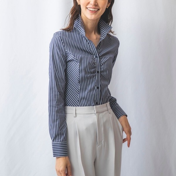 シャツ ブラウス 「NARACAMICIE」ストライプ長袖シャツ レディース セール NARACAMICIEストライプ長袖シャツ （シャツ・ブラウス
