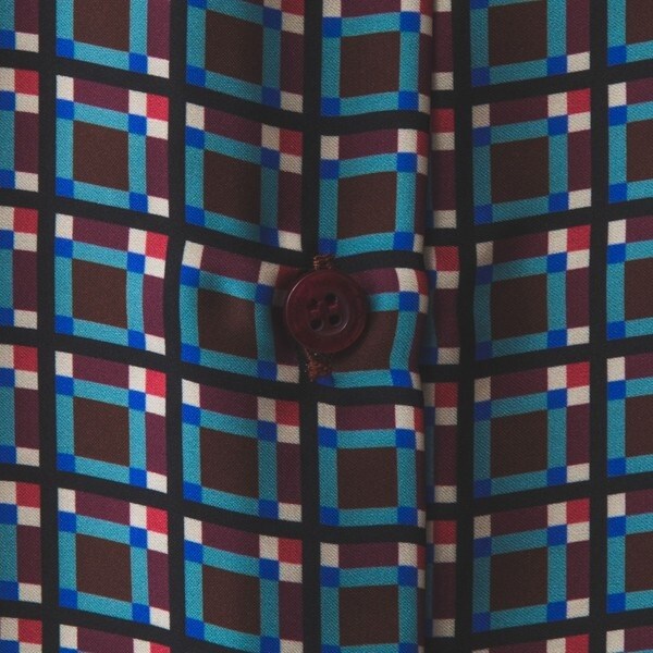 ナラカミーチェ（NARACAMICIE）/【NARACAMICIE】サテン幾何ナローリボンブラウス_10