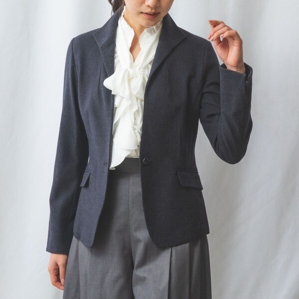 ナラカミーチェ（NARACAMICIE）/【NARACAMICIE】【セットアップスーツ対応】プレスウォームスタンドジャケット